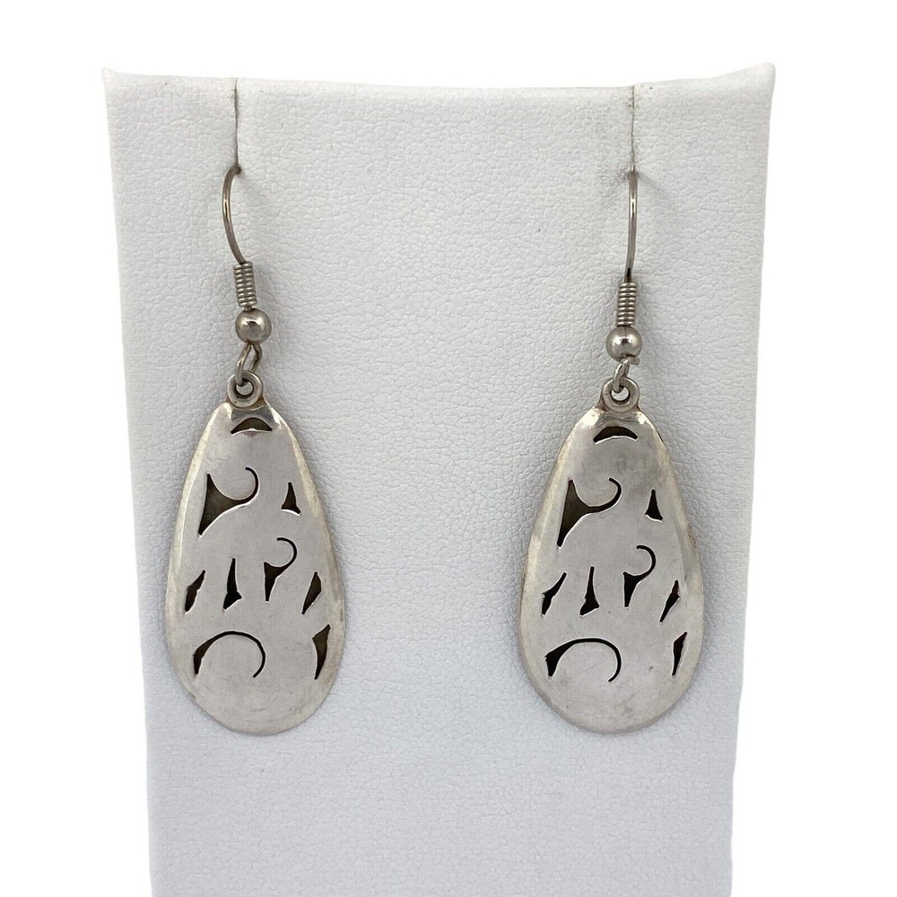 Taxco Silver Teardrop Earrings